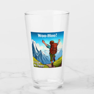 Wanderung Woo-Hoo hat mein Telefon vergessen Glas