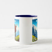 Wanderung Woo-Hoo hat mein Telefon vergessen Zweifarbige Tasse (Mittel)