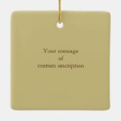 Wanderungen Sorrel Pferderennzüge Personalisiert Keramikornament (Rückseite)