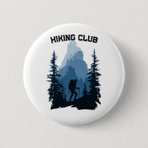 Wanderverein Bergsilhouette Abenteuer Grafik Button