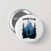 Wanderverein Bergsilhouette Abenteuer Grafik Button (Vorne & Hinten)