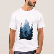 Wanderverein Bergsilhouette Abenteuer Grafik