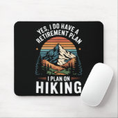 Wandervogel Lustiger Rentenplan - Plane auf Wander Mousepad (Mit Mouse)