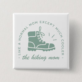 Wanderwanderer coolste Mama je türkisblau Button