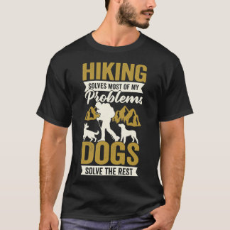 Wanderwanderweg Hund Lover Geschenk T-Shirt