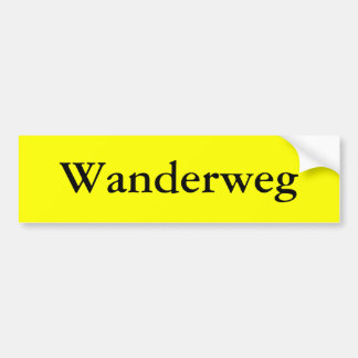 Wanderweg Autoaufkleber
