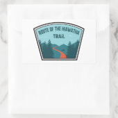 Wanderweg Hiawatha Rechteckiger Aufkleber (Tasche)
