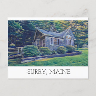 Wanderweg Hütte Postkarte