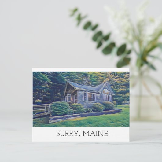 Wanderweg Hütte Postkarte (Stehend Vorderseite)