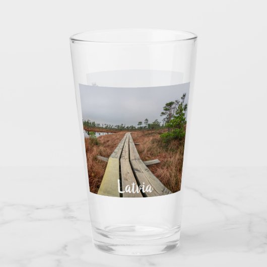 Wanderweg im Sumpf Glas (Vorderseite)
