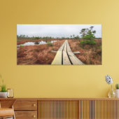 Wanderweg im Sumpf Leinwanddruck (Insitu (Wohnzimmer))