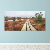 Wanderweg im Sumpf Leinwanddruck (Insitu (Holzboden))