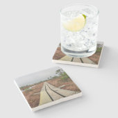 Wanderweg im Sumpf Steinuntersetzer (Seitenansicht)