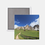 Wanderweg in den italienischen Dolomiten Magnet (Vorderseite/Rückseite)