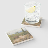 Wanderweg in der Wüste von Arizona, q Untersetzer (Seitenansicht)