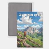 Wanderweg Kontinentalteilbahn Magnet (Vorderseite/Rückseite)