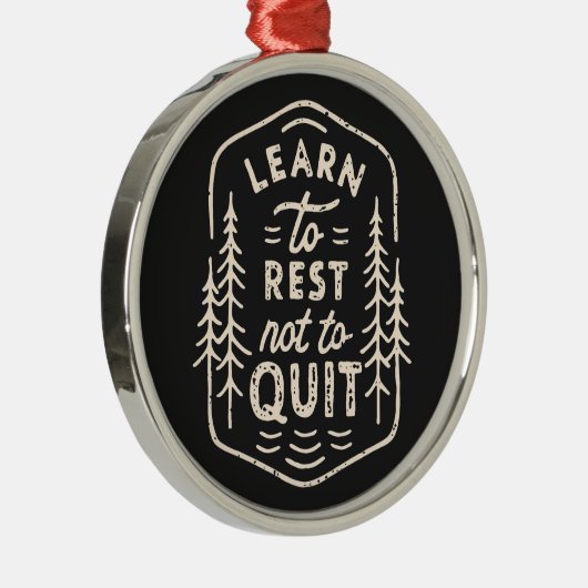 Wanderweg Läufer Motivation Retro rustikal schwarz Ornament Aus Metall (Rechts)