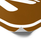 Wanderweg mit dem Camping Paradies für Kletterhexe Poster (Ecke)