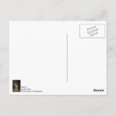 Wanderweg mit leuchtenden Bäumen Postkarte (Rückseite)