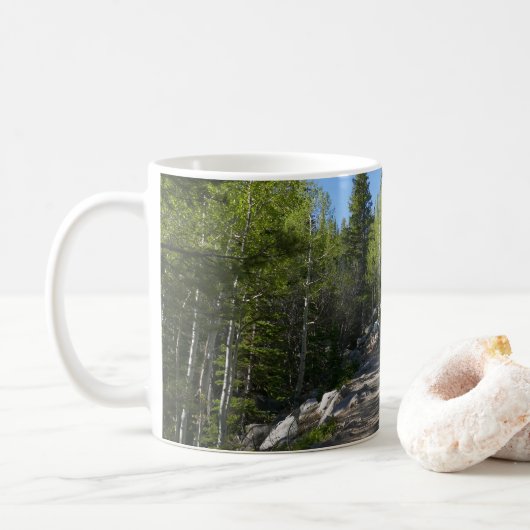 Wanderweg zu Alberta Falls Kaffeetasse (Mit Donut)