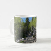 Wanderweg zu Alberta Falls Kaffeetasse (Vorderseite Links)
