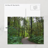 Wanderweg zu den Marymere-Fällen I Postkarte (Vorne/Hinten)