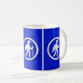 Wanderwegmarkierung für Falken Kaffeetasse (VorderseiteRechts)
