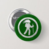Wanderwegweiser für Stachelschweine Button (Vorne & Hinten)