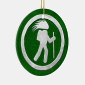 Wanderwegweiser für Stachelschweine Keramik Ornament (Rechts)