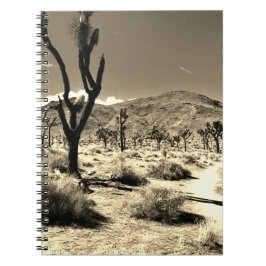 Wanderwüste im Sepia-Notebook Notizblock