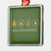 WanderYellowstone Ornament Aus Metall (Links)
