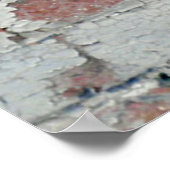 Wanderzombie-Silhouette-Poster Poster (Ecke)