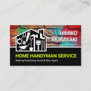 Wandfarbe Heimwerker-Handwerker Visitenkarte