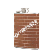 Wandflasche mit benutzerdefiniertem Text Flachmann (Links)