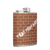 Wandflasche mit benutzerdefiniertem Text Flachmann (Rechts)