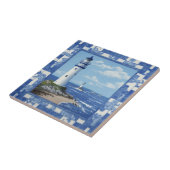 Wandfliese, maritim, Leuchtturm Fliese (Seite)