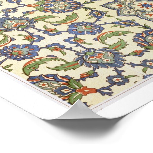 Wandfliesen von Qasr Rodouan, von "Arab Art as See Poster (Ecke)