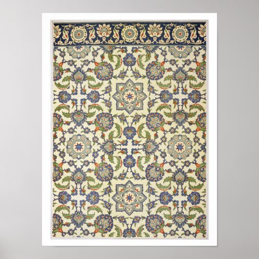 Wandfliesen von Qasr Rodouan, von "Arab Art as See Poster (Vorne)