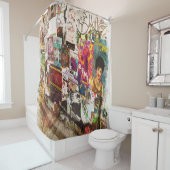 Wandgemälde, Anschlagbrett, Pike-Platz-Markt, Duschvorhang (Beispiel)