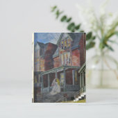 Wandgemälde: Braut, die ihr "Haus" betritt. Postkarte (Stehend Vorderseite)