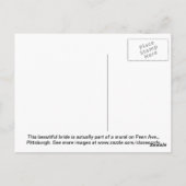 Wandgemälde: Braut, die ihr "Haus" betritt. Postkarte (Rückseite)