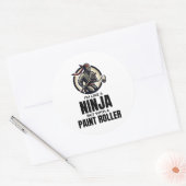 Wandgemälde für Hausmaler Innendekorator Runder Aufkleber (Umschlag)