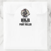 Wandgemälde für Hausmaler Innendekorator Runder Aufkleber (Tasche)