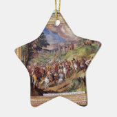 Wandgemälde im Vatikan-Museum Keramikornament (Links)