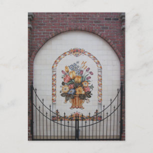 Wandgemälde, Klokkenspel Hof, Pella, Iowa Postkarte
