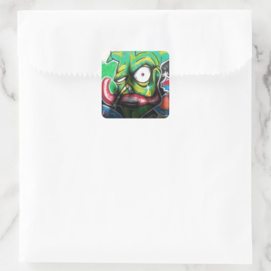 Wandgemälde Quadratischer Aufkleber (Tasche)