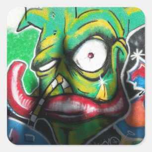 Wandgemälde Quadratischer Aufkleber