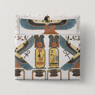 Wandgemälde von den Gräbern der Könige bei Thebes, Button