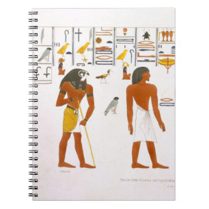 Wandgemälde von den Gräbern der Könige bei Thebes, Notizblock