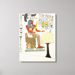 Wandgemälde von den Gräbern der Könige von Theb Leinwanddruck